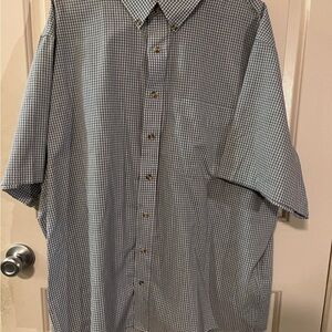Vintage Cambridge Twill Plaid Flannel Shirt Men 2XL